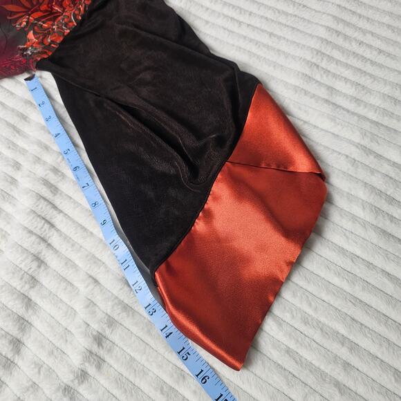 Chico’s Travelers Kimono Jacket Size 0(S/M) Brown&Orange Mixed Print Made in USA - Picture 6 of 9